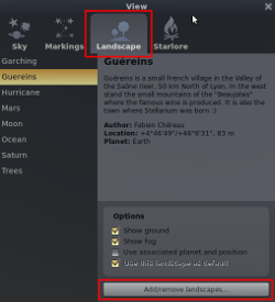 Stellarium Landscapes