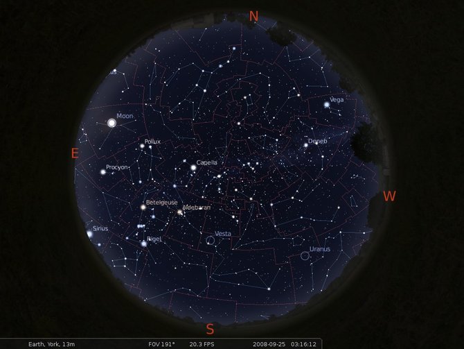 stellarium web online star map